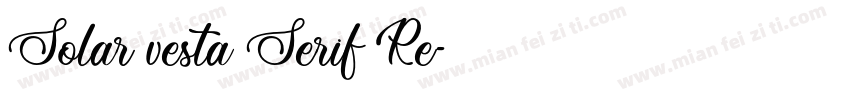 Solar vesta Serif Re字体转换